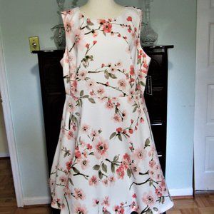 NWT Jessica Howard Dress Cherry Blossom Print 18W